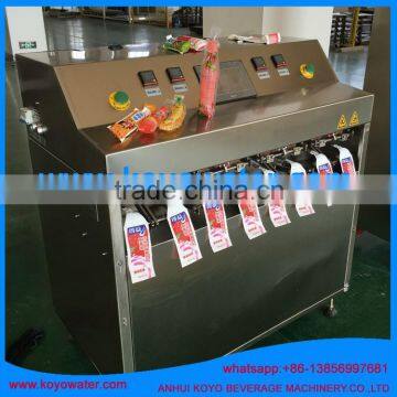 8 nozzles shape pouch juice filling and sealing machine