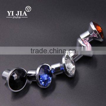 Chrome Base Clear Brass Accessories Drawer Pulls Cupboard Handle Knob photo-6