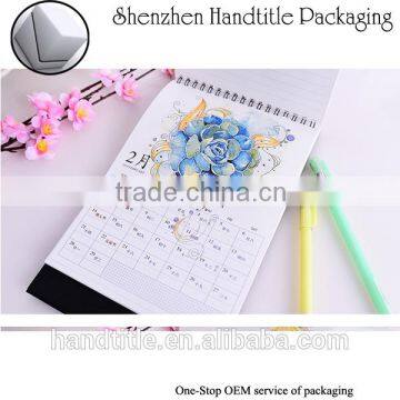 Full color Custom Printed 2016 magnetic whiteboard calendar