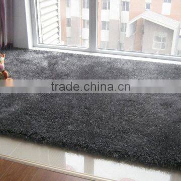 stretch yarn and polyester silk carpet rug