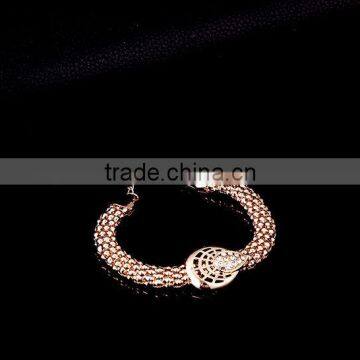 Women Fashion Necklace Earring Bracelet JW007 Wedding Bridal Jewellery Gold Plated Jewelry Set photo-4