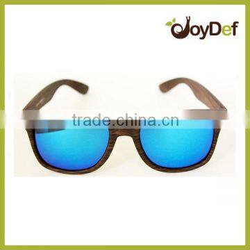 High Quality Mirror Polarized Lens Bamboo Wood Sunglasses custom Logo