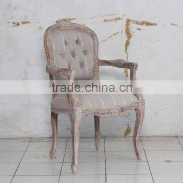 Teak Wood Furniture - Louis XV Arm Carver Chair