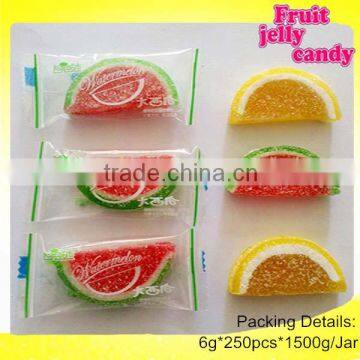 Soft Jelly Fruit Slices,Orange Slices Candy with Sugar Coated Flavour