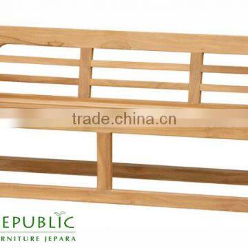 Wembley Bench Low Back - Outdoor Teak Furniture Manufacturer