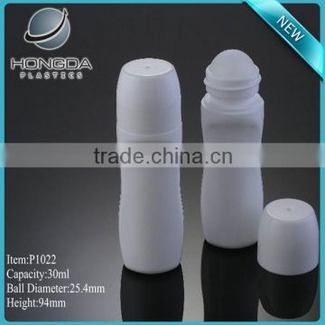 Plastic Material and Screw Cap Sealing Type refillable roll on bottle