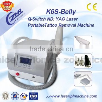 Freckles Removal K6S Best Price Professional Nd Mongolian Spots Removal Yag Long Pulse Laser Tattoo Removal Machine