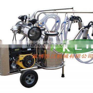 gasoline and rotary vane vacuum pump milking machine