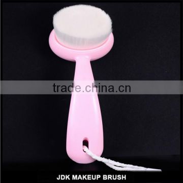 Facial Cleaner Brush Long Plastic Handle Facial Brush with Micro Fiber