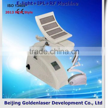 2013 Hot Selling Multi-Functional Beauty Permanent Equipment E-light+IPL+RF Machine Derm Roller Women