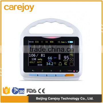 2016 new pattern Touch screen,5.0 inch color TFT -LCD display Patient Monitor with bluetooth function