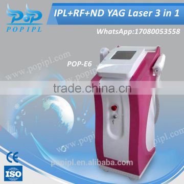 IPL SHR Elight Muti-functional Beauty/ 640-1200nm Laser +E-LIGHT+RF+Black Doll Baby Skin Care