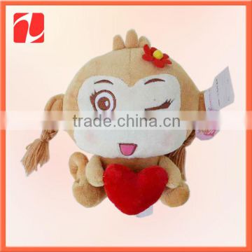 Adorable warm China shenzhen OEM soft mini monkey toy