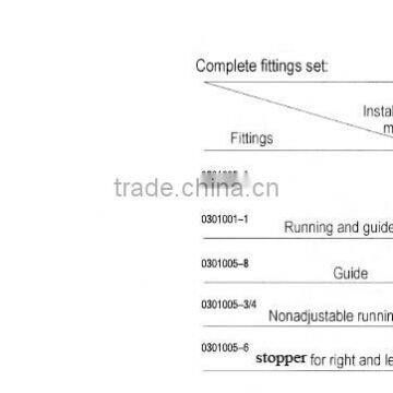 Wardrobe Sliding Door Fittings With Steel and Nylon Sliding Door Fittings photo-3