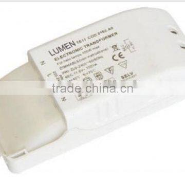 Dimmable Rectangular Electronic Transformer for 12V Halogen Lamps 60w