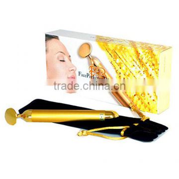 NEW 24K Beauty Bar BEAURA Golden Lift Up Face Roller Made in Japan