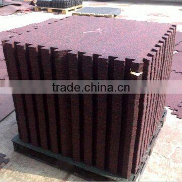 Interlocking Rubber Granules Gym Rubber Flooring photo-3