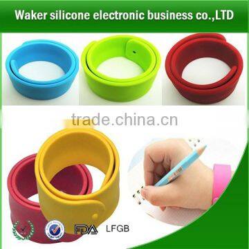Plastic Bangles Cheap Bulk Silicone Slap Wristband/cheap Item to Sell Silicone Wristband