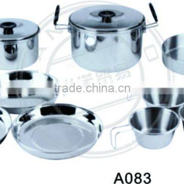 Weekend metal picnic Cooking Pot fry pan dish for family