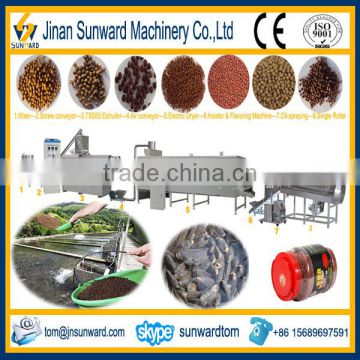 Twin Screws Floating Fish Feed Produce Pelleter