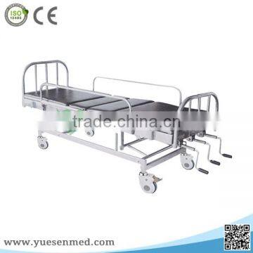 Best quality manual stainless steel hospital bed