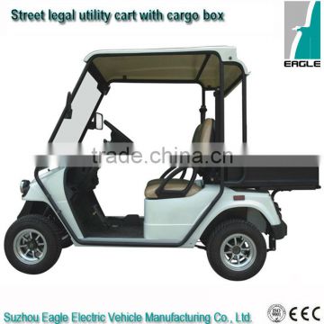 Street legal electric fast golf cart with cargo box for sale, EG2028HR-01