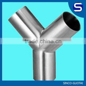 Stainless Steel Sanitary Pipe Fitting/Y Tee photo-2