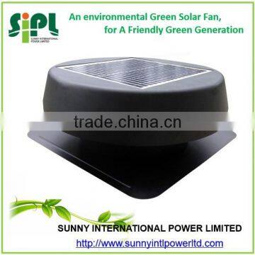 12 inch non-power roof air exhaust fan solar powered air vent fan