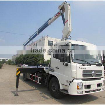 Dongfeng new 5 tons kunckle crane mounted towing wrecker