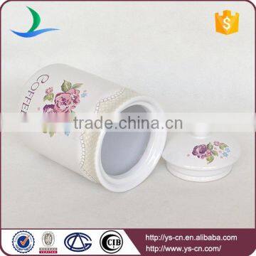 2015 Flower Decal Ceramic Food Canister Jars Wholesale photo-5