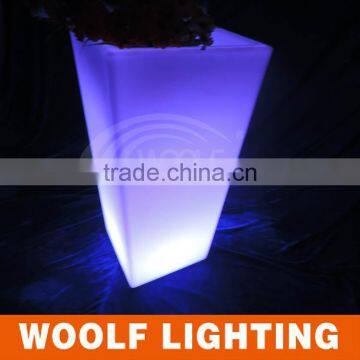 Waterproof Decoration LED High Square Flower Pot LED Garden Pot photo-2