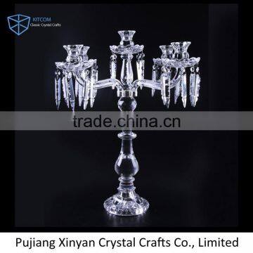 Factory supply trendy style crystal beaded candelabra directly sale