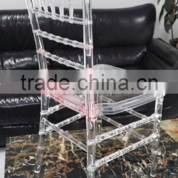 Good Quality Tiffany Crystal Chair Transparent Plastic Chair photo-2