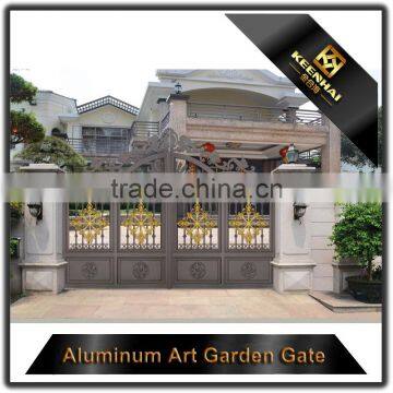 Customized Powder Coated Exterior Cast Aluminum Garden Gate for Villa