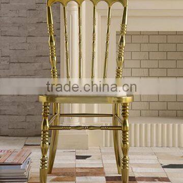 Quality Polished Champange Gold Stainless Steel Luxury Modern Chiavari Chair LQ-SSC001C