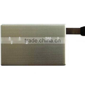 slim brushed metal card USB flash driver