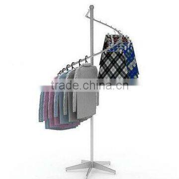 Supermarket Metal Revolve Clothes Display Rack