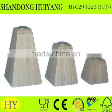 FSC unfinished wooden candle holder wholesale