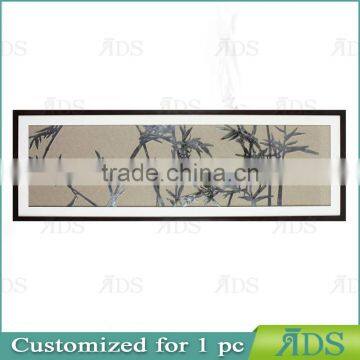 Framed Handmade Iron Progress Shadow Box Wall Decoration Bamboo Design Banner Painting