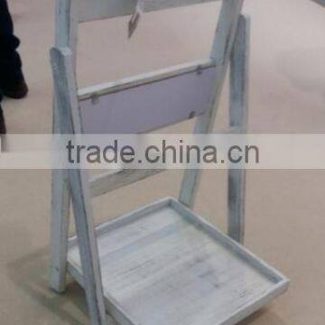 Outdoor Plant Stand Flower Garden Pot Display Wooden Shelf Planters photo-3