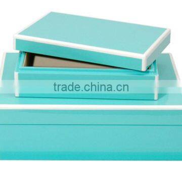 Shiny Turquoise Lacquer Box Vietnam photo-4