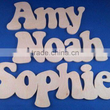 Decorative small home decor wooden MDF letters