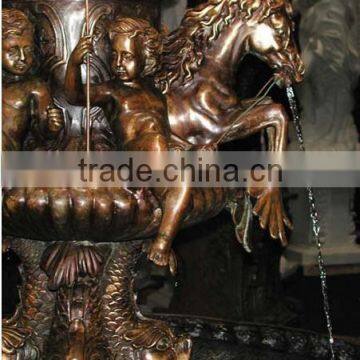 Large Bronze Indoor Horse Water Fountain Sale photo-3