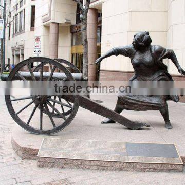 bronze foundry high quality cannon bronze statue for outdoor garden