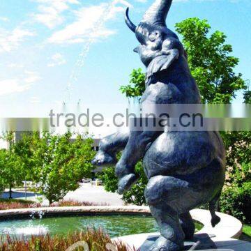 Elephant Fountain Bronze Water Garden Fountain photo-3