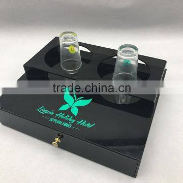 2017 high quality Custom acrylic storage box for hotel