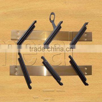 Louver blades, wood grain Window frame , Bronze color,lack Plastic clip , Plastic handle manual operation