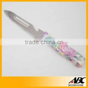 Pattern Handle Utility Kitchen Knife