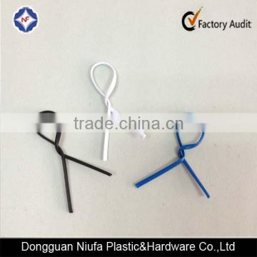 plastic twist/tree ties coated single iron wire