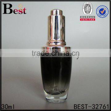 china alibaba luxury hot products 30ml gradual black frosted glass dropper bottle with pipette for lotion essential oil perfume